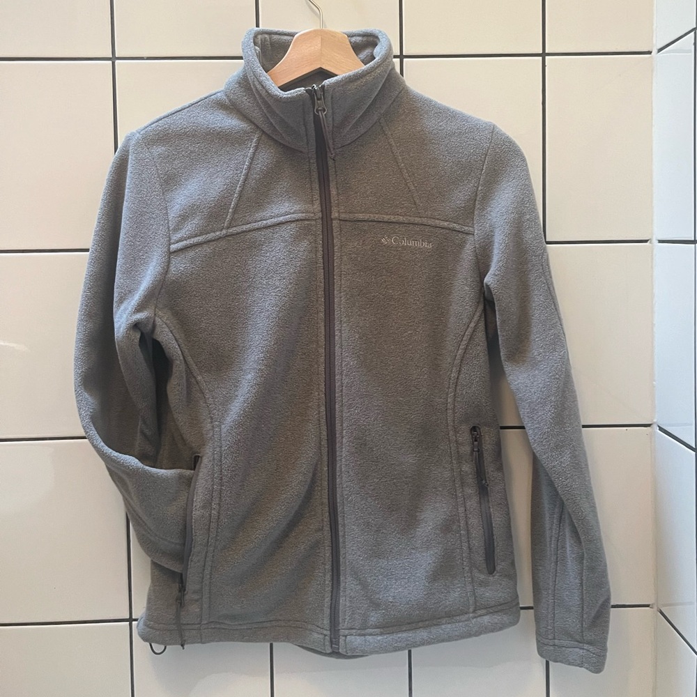 Columbia Charcoal Full-Zip Fleece Jacket